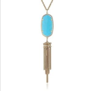 Kendra Scott Rayne necklace in turquoise